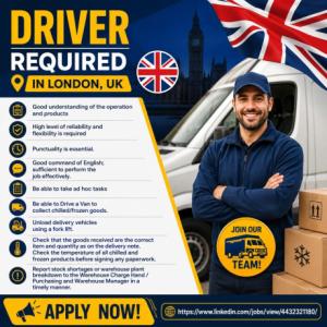 Driver Required in London