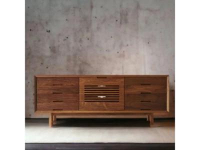 Madrona Walnut Wood Cabinet & Sideboard: Stylish Storage for Modern Living.