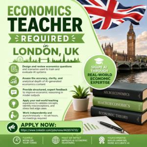 Economics Teacher Required in London