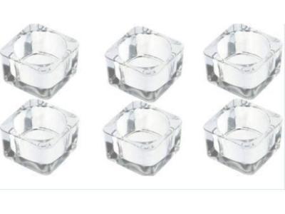 Square Tealight Holder Clear