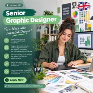 Senior Graphic Designer Required in London