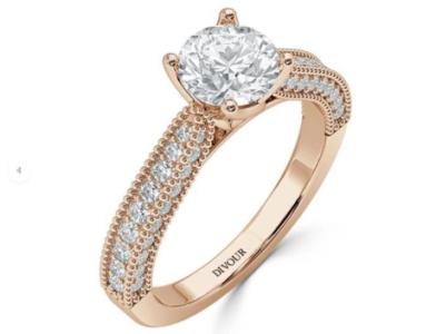 Round Diamond Vintage Engagement Ring for Your Proposal