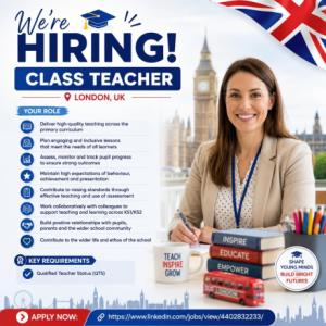 Class Teacher Required in London