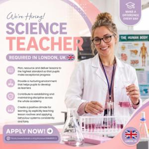Science Teacher Required in London