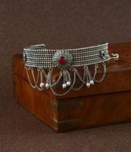 oxidized jewellery design online at best price by Anuradha Art jewellery.