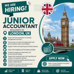 Junior Accountant Required in London