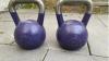 Wolverson Kettlebell pair - 2X20KG, cast iron