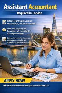 Assistant Accountant Required in London