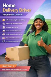 Home Delivery Driver Required in London