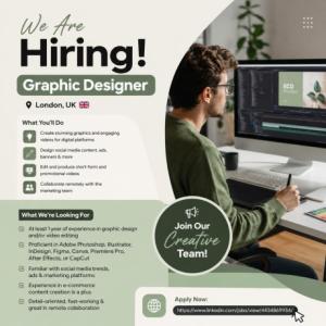 Graphic Designer Required in London