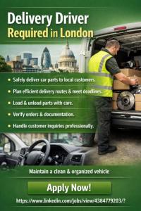 Delivery Driver Required in Dubai