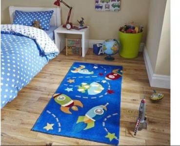 Hong Kong Kids Rug by Think Rugs in 6149 Blue Colour
