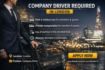 Company Driver Required in London