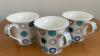 3 ‘CHURCHILL’ FINE CHINA MUGS
