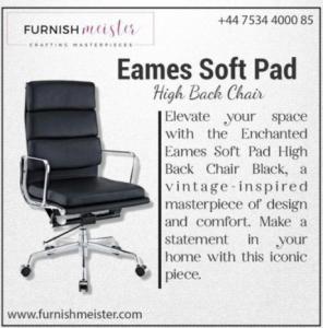 Buy Enchanted Eames Soft Pad High Back Chair in UK