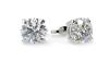 Round Diamond Solitaire Earrings