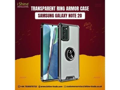 Buy Bulk Transparent Ring Armor Case For Samsung Galaxy Note 20 in UK