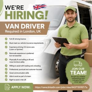 Van Driver Required in London