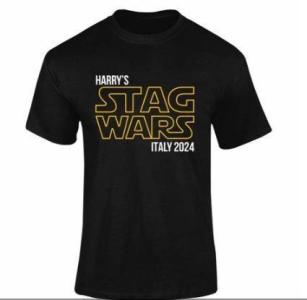 Personalised Stag Wars Stag T-Shirt for sale