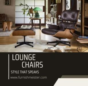 Buy Charles Rose Wood Eames Iconic Lounge Chair & Ottoman in UK