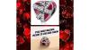 S925 Silver Magenta Present of Love Bead Charm