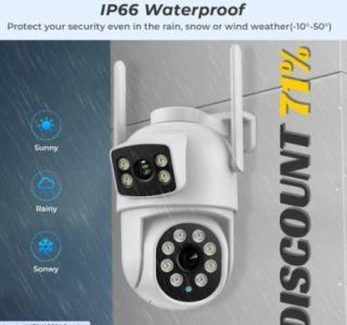 BESDER 4K 8MP Wifi Camera PTZ Outdoor Dual Screens
