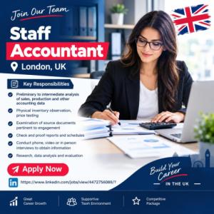 Staff Accountant Required in London