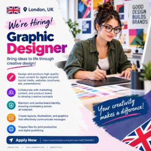 Graphic Designer Required in London
