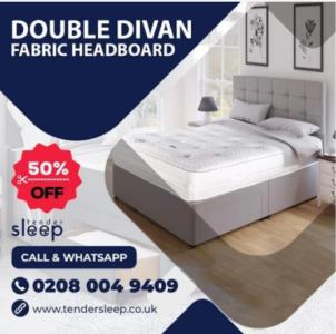 Double Divan Fabric Headboard