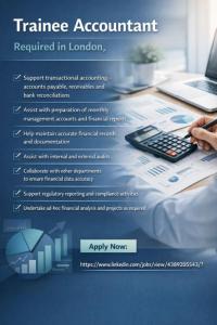 Trainee Accountant Required in London
