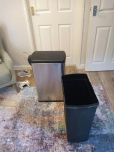 Chrome Pedal bin / Laundry bin