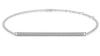 0.25 CT Lab Grown Dimaond Bar Pave Bracelet Pave Set In 9K White Gold