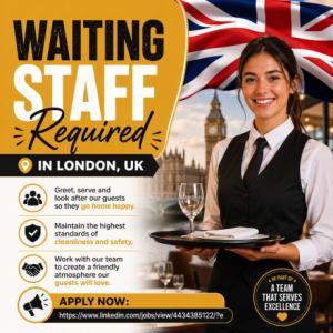Waiting Staff Required in London