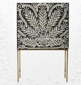 London’s Finest Bone Inlay Bar Cabinet for sale