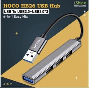 Buy Bulk HOCO HB26 USB Hub 4-in-1 in Ireland
