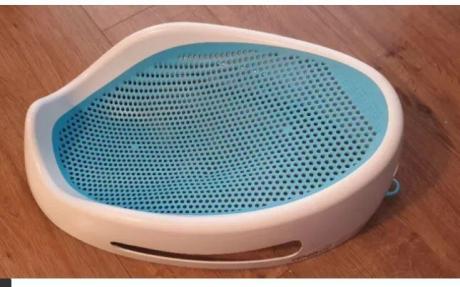Angelcare baby bath seat soft touch in blue