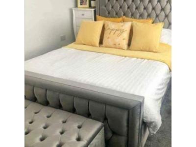 Brand New Hilton Double Bed with Mattress and Ottoman Storage Box-New Condition