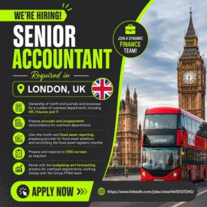 Senior Accountant Required in London