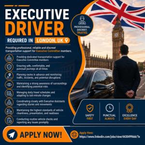 Executive Driver Required in London