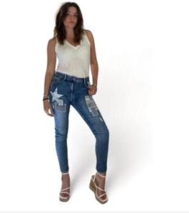 Melly Patchwork Jeans from MELLY & CO: Luna Botiques UK